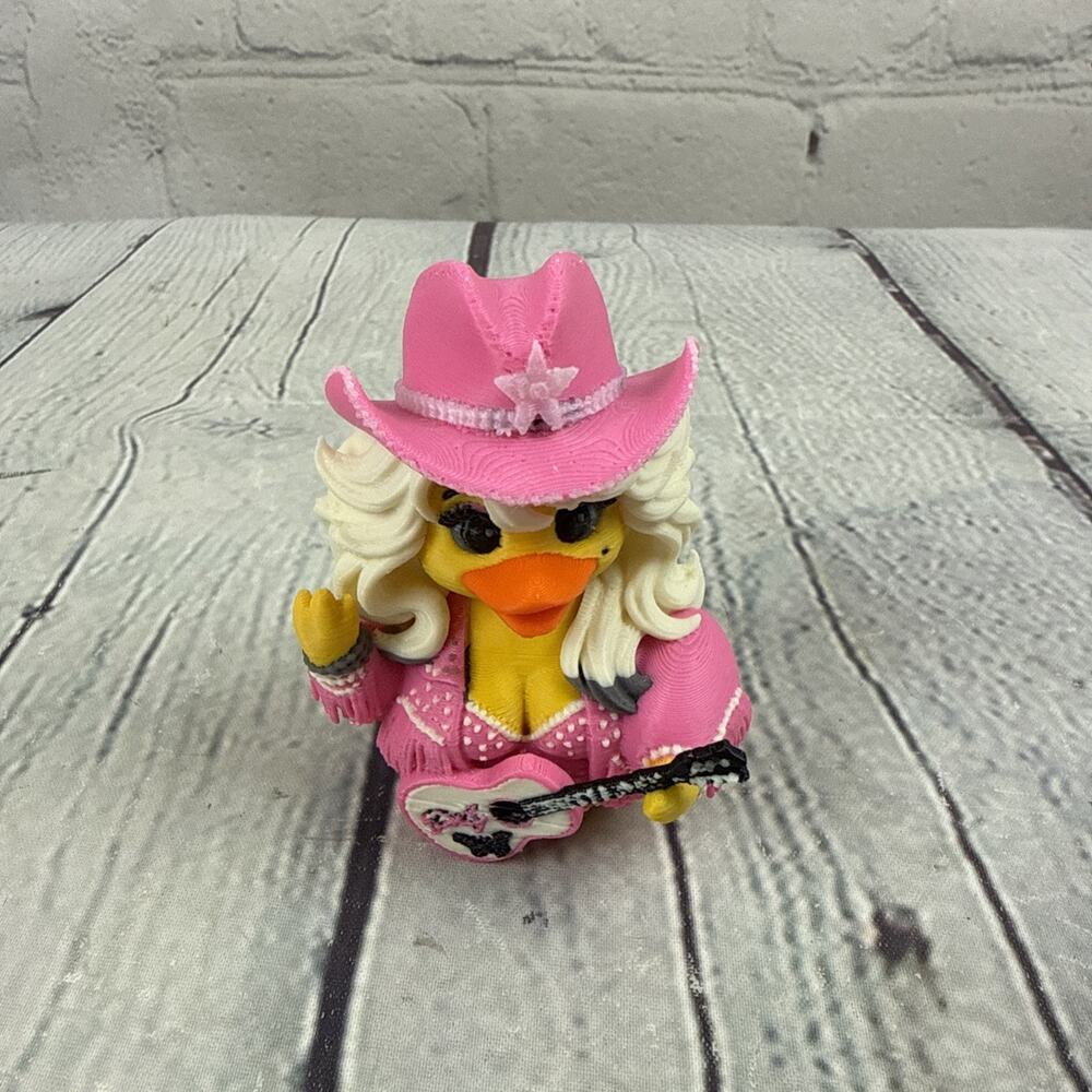 Dolly Parton Duck Pink 3D Printed PLA Collectible Country Dashboard Buddy